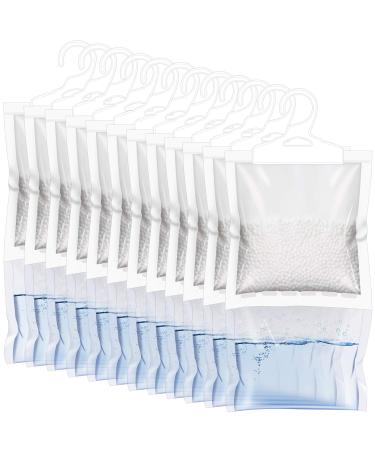 ZSZMFH 12 Pack Moisture Absorber Hanging Bags Fragrance Free Humidity Packs Hanging Closet Dehumidifier Bags-220g/pack 220g-12pack