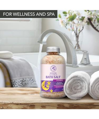 Soothing Swimming Salt 600g with Essential Oils | Sandalwood Lavender & Bergamot | Natural Bath Salt for Sleep & Relaxation | Personal Care - 1 Pack - Buy Online on SooperMarket.com
