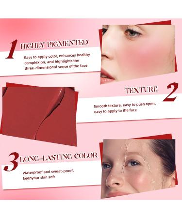 HOSAILY 6 Colors Mini Cream Blush Stick Set Matte Velvet Cream Blush Makeup Lightweight Natural Blendable Face Blush Stick Multi-Use Lip and Cheek Tint Cream Blusher for All Skin Tones - Buy Online on SooperMarket.com