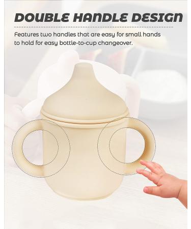Toddler Sippy Cups with Two Non-Slip Handles | No-Spill Transition Cups 6m+ | 5oz Sippy Cups for Babies & Toddlers 1-3 Years - Buy Online on SooperMarket.com