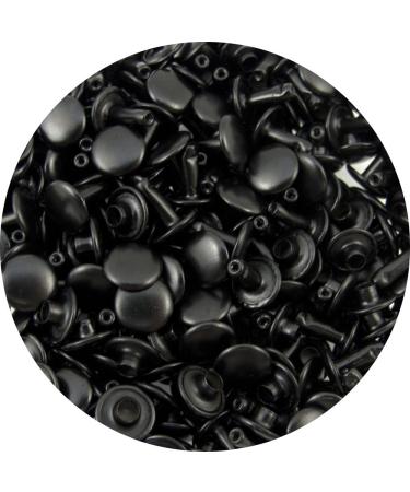 Springfield Leather Company Black Medium Double unisex-adult Cap Rivets 100pk