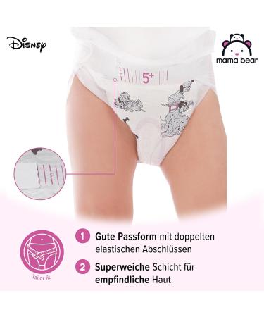 Amazon Brand Mama Bear Disney Ultra Dry Diapers Size 5+ (11-17 kg) - 72 Count (Single Pack) | Best Quality International Shipping - Buy Online on SooperMarket.com