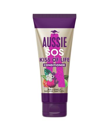 Aussie Conditioner SOS Kiss Of Life Vegan Hair Repair Treatment For Dry Damaged Hair Repair Treatment With A Blend Of Australian Superfoods 200ml