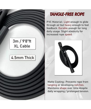 DAMAGE Fight Gear Boxer Classic Speed Rope - Lightweight PVC Skipping Jump Rope for Boxing, Fitness, MMA - Non-Slip Ventilated Handles - Tangle-Free Jump Rope - Buy Online on SooperMarket.com