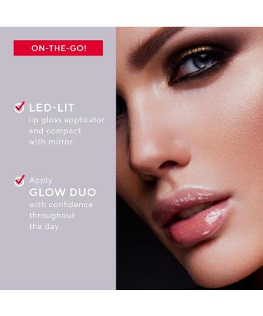 Mirabella Glow Duo Gift Set - LED Lip Gloss & Hyaluronic Powder | Talc-Free Paraben & Gluten Free | International Shipping - Buy Online on SooperMarket.com