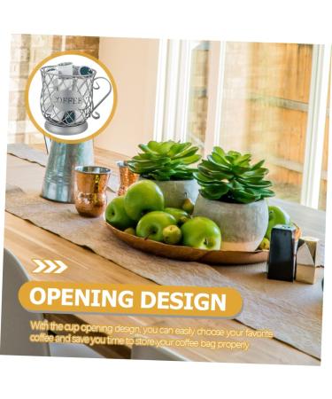 capsule coffee storage creamer container coffee espresso Fruit Storage Basket concentrate Fruit tray 20x19cm Silver - Buy Online on SooperMarket.com