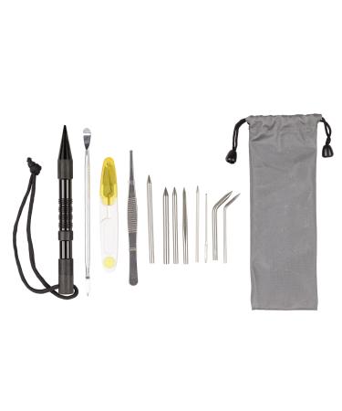 Paracord Planet 12 PC FID Set   Stainless Steel   Lacing Needles/Smoothing Tool/Stitching Set for Paracord Work - DIY