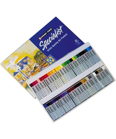 SAKURA Cray-Pas Specialist Oil Pastel Set - Premium Quality Pigments  Wax & Oil - 50 Colors 50 Count (Pack of 1)