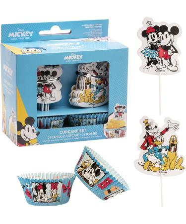 Dekora - Mickey & Friends Cupcake Decoration Kit with Decorative Paper Toppers - 24 Units - Buy Online on SooperMarket.com