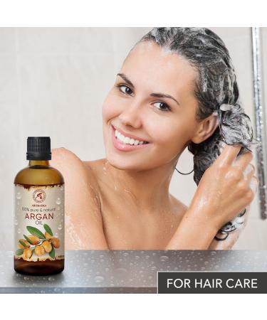 Pure Cold-Pressed Argan Oil 100ml - Argania Spinosa for Skin Hair & Nails - Natural Facial Care & Body Care - Buy Online on SooperMarket.com