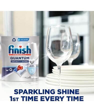 5 x Finish Quantum Infinity Shine Dishwasher Tablets - Dishwasher Tablets for Deep Cleaning Grease Removal Power and Shine - Economy Pack of 83 - Buy Online on SooperMarket.com
