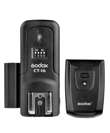 Godox CT-16 16 Channels Wireless Radio Flash Trigger for Canon Nikon Pentax DSLR Camera Studio Flash (Transmitter + Receiver)