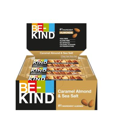 Buy Be-Kind Caramel Almond & Sea Salt Nut Bars - Pack of 12 (12 x 40g) | Healthy Snack | International Shipping Available - Buy Online on SooperMarket.com