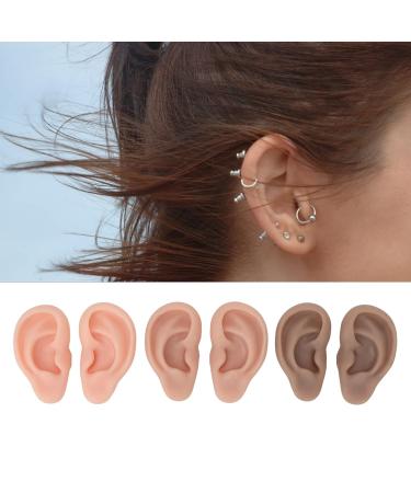 Simulated Ear Model Set - 3 Pairs, 3 Colors, Reusable & Easy to Use for Home - Buy Online on SooperMarket.com