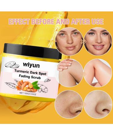 Turmeric Scrub Dark Spot Fading Turmeric Exfoliating Body Scrub Facial Peeling Brightening Exfoliating Scrubs Facial Scrub Exfoliator Natural Deep Cleansing Body Scrub Exfoliator Body Skin Care - Buy Online on SooperMarket.com