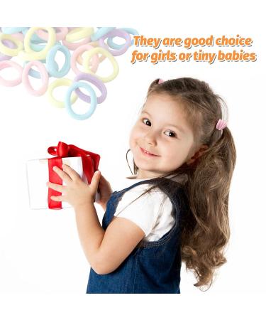 Hanyoushengvance Baby Hair Ties 120 PCS - Mini Seamless Toddler Hair Bands - Soft Elastic Hair Bands for Ponytails (5 Colors) - Buy Online on SooperMarket.com