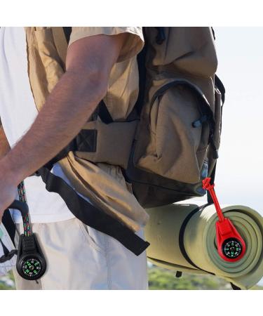 Multi-Color Mini Survival Compass Outdoor Camping Hiking Pocket Compass Liquid Filled Mini Compass on Cord for Emergency Survival Kits Watchband Paracord Bracelet Necklace Key Chain - Buy Online on SooperMarket.com