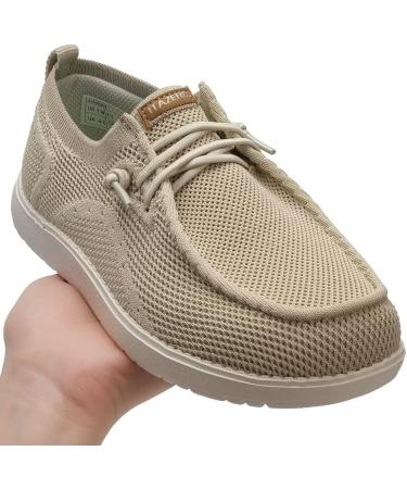 ITAZERO Women's Wide Walking Shoes - Slip On Loafer with Arch Support | Diabetic Women's Shoes Wide Width 11 Wide Beige - Buy Online on SooperMarket.com
