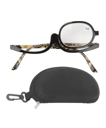 Buy 2.50 Enlargement Makeup Glasses - Foldable Rotating Reading Glasses with Case for Flawless Makeup Application - Buy Online on SooperMarket.com