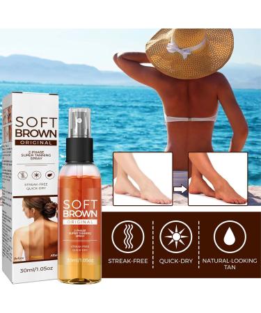 TBeautfave Self Tan Face Mist Hydrating Face Tanning Mist Streak-Free & Quick-Dry Bronzing Drops Face Body Instant Tan Spray Vegan Natural & Cruelty Free Face Care 30 ml - Buy Online on SooperMarket.com