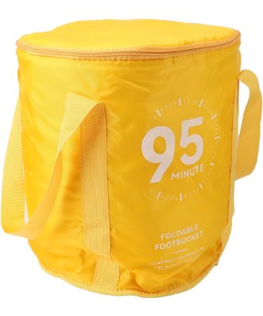Foot Soaking Bath Bag Lightweight Preventing Tipping Folding Foot Bath Bag for Outdoors for Picnic Water Container (Mango Yellow) - Buy Online on SooperMarket.com
