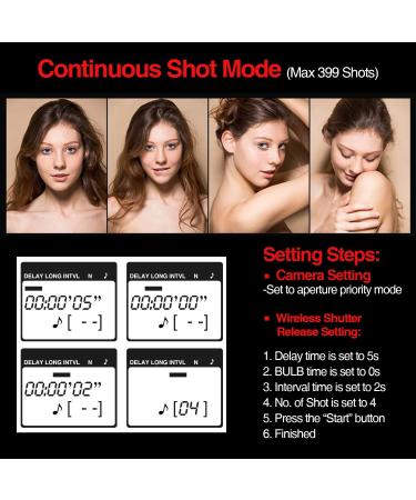 ENEGON Wireless Remote Shutter Release Control Timer for Nikon D5600 D7500 D850 and More Cameras - Buy Online on SooperMarket.com