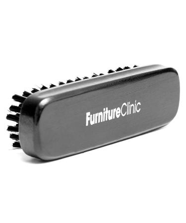 Furniture Clinic Cleaning Brush | Gentle Bristles for Removing Dirt from Leather Fabric & Canvas | Safe to use on Furniture Jackets Shoes & More | Easy-to-Use Soft Brush for Effective Cleaning