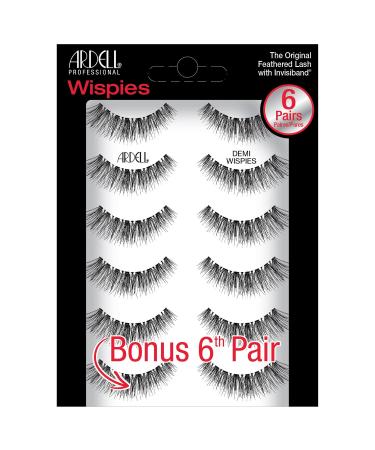 Ardell Multipack Demi Wispies (x6) black 6 Pair (Pack of 1)