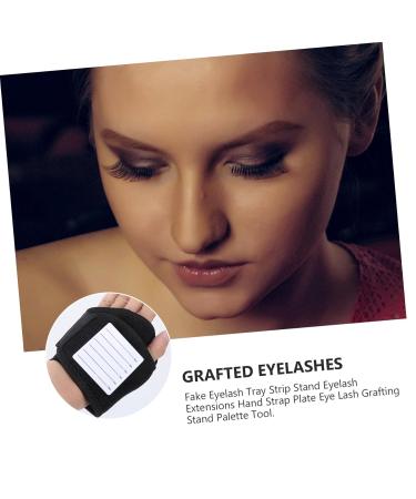 NOLITOY Fake Eyelash Hand Plate - Silicone Tray & Grafting Strap | Eyelash Extension Holder Tool for Professionals - Buy Online on SooperMarket.com