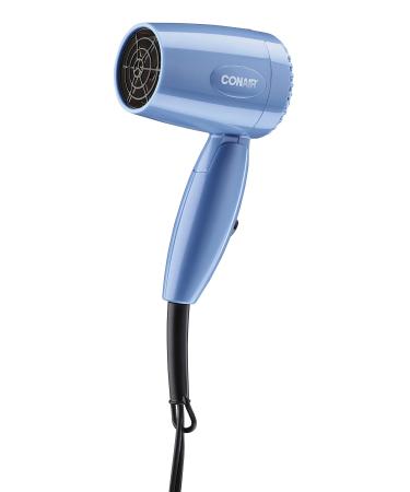 Conair 1600 Watt Compact Hair Dryer with Folding Handle, Dual Voltage Travel Dryer