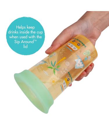 First Years Sip Around Spoutless Cup - 2 Cups in 1 | 360 Sipping | Converts to Big Kid's Open Cup | 2PK Orange/Green - Buy Online on SooperMarket.com