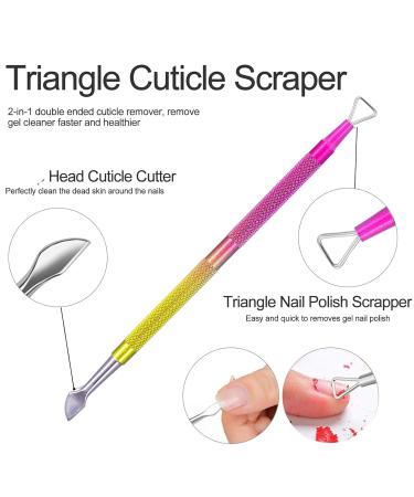 Quick Gel Nail Polish Remover Set | Shape N Buff & Cuticle Pusher | Effortless 2-5 Min Removal | Colorful Nail Care Essentials - Buy Online on SooperMarket.com