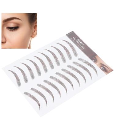 Waterproof 4D Eyebrow Tattoo Sticker - Long Lasting Grooming Shaping Eyebrow Transfers for Women (BROWN-09) - Buy Online on SooperMarket.com