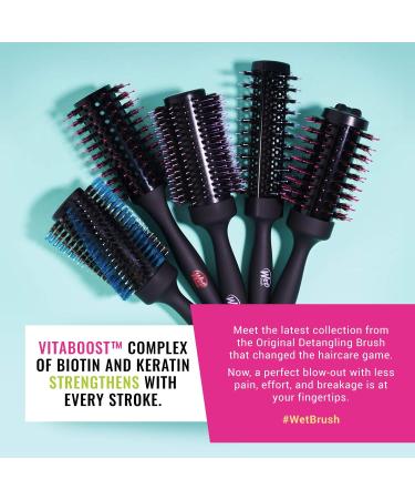 Wet Brush Custom Style Round Brush - Perfect Blow Out for All Hair Types - Less Pain, Effort & Breakage - 3-In-One Barrel- Black - 1 Count - Buy Online on SooperMarket.com