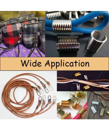 Adjustable Leather Rope Clip Crimping Cord Clamp 20mm 120pcs - Black | DIY Leather Cord Making - Buy Online on SooperMarket.com