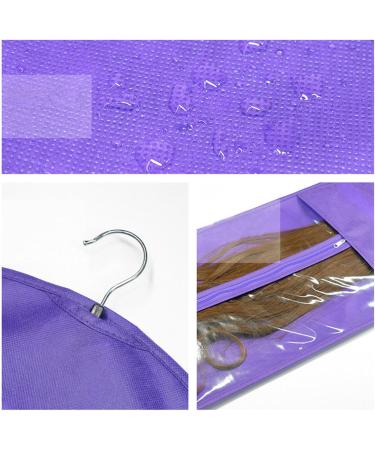 TROONZ Wig Bag with Hanger Hair Extension Storage Hairpieces Storage Holder Hair Extension Storage Bag with Hanger Wig Bag for Travel Women Hair - Buy Online on SooperMarket.com