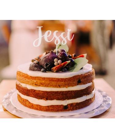 Custom Cake Topper - High-Quality Wood & Acrylic Cake Decoration Sticks (10-25cm) | Superfine Engraving for Any Occasion - Buy Online on SooperMarket.com