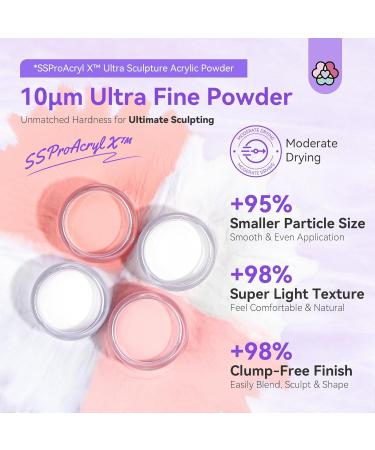 SSProAcryl Ultra-Smooth Acrylic Powder: 4x30g Clear White Nude Pink Acrylic Nail Powder Keratin Acrylic Powder Set Moderate Drying Professional Nail Powder Nail Extension Carving 3D Nail Art Salon 4 colors (transparent white nude pink) - Buy Online on SooperMarket.com
