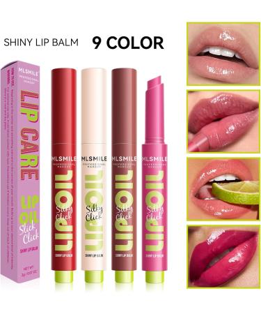 Tinted Lip Balm Hydrating Coloured lip Balms Natural Glossy Finish long Lasting Moisturizing Lip Care Balm Repairing Lip Lines And Prevents Dry Cracked Pressed Lip Balm (02#) - Buy Online on SooperMarket.com