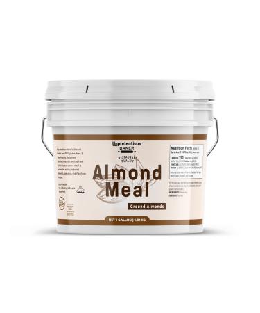 Almond Meal By Unpretentious Baker, 1 Gallon, Breading Replacement, Great for Rubs, Breads & Baked Goods 1 gallon bucket