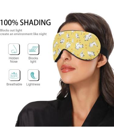Haskirky Light Blocking Eye Mask - Adjustable Adult Men/Women | Travel, Yoga, Meditation | Comfortable Cat Paw Print | Deep Sleep Aid - Buy Online on SooperMarket.com