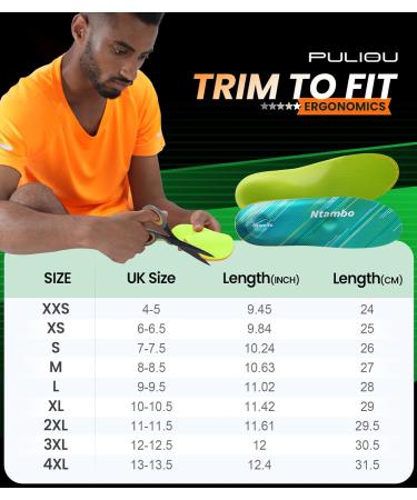 Plantar Fasciitis Insoles for Men Women | Arch Support Orthotic Insoles | Heel Pain Relief | UK 13-13.5 (12.4) - Buy Online on SooperMarket.com