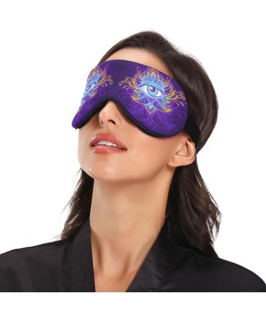 Haskirky Light Blocking Eye Mask - Adjustable Adult Travel Mask for Business Trips, Yoga, Meditation - Comfortable for Deep Sleep and Office Use - Buy Online on SooperMarket.com