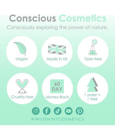 WildMint Aura Wash Natural Face Cleanser | Brightening & Healing Gentle Face Wash for Acne Hormonal Breakouts Dark Spots Hyperpigmentation Oily Skin | UK Made Vegan & Cruelty-Free Skincare | 100ml - Buy Online on SooperMarket.com
