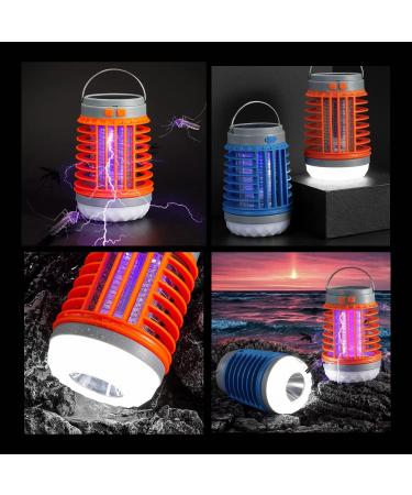 Buzz Blast Pro Electric Cordless Mosquito Zapper for Outdoor and Indoor Portable Multifunctional Solar and USB Charging Bug Zapper Home Bedroom Backyard Camping Using (Orange) - Buy Online on SooperMarket.com