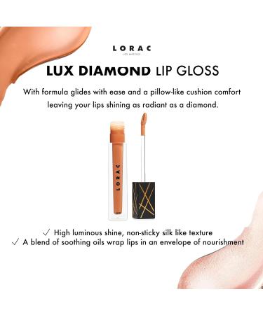 LORAC LUX Diamond Lip Gloss - Pink Sand | Multi-Dimensional Shine, Long Lasting Formula - Buy Online on SooperMarket.com