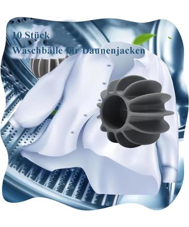 luckaide Dryer Balls Pack of 10 Wash Balls for Down Jackets Washing Ball for Washing Machine Reusable Dryer Ball Dryer Balls Tumble Dryer Ball for Clothes Cleaning (6 x 4 cm) - Buy Online on SooperMarket.com
