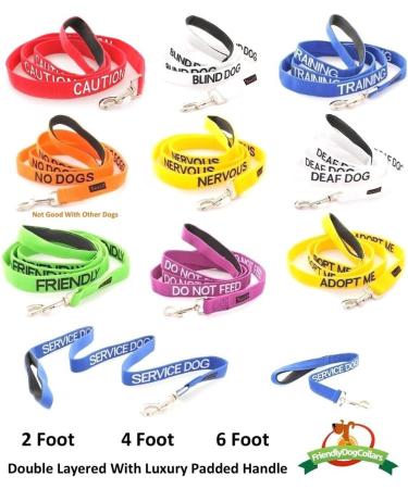NERVOUS FriendlyDogCollars Colour Coded Dog Accident Prevention Leads 1.2m Prevents Dog Accidents By Letting Others Know Your Dog In Advance Award Winning NERVOUS Yellow - Buy Online on SooperMarket.com