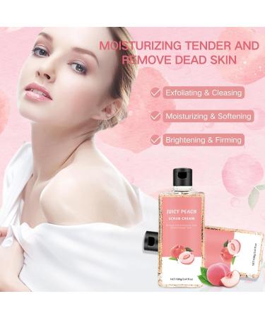 Body Scrub Juicy Peach Body Exfoliator Hand Scrub Exfoliating Scrub Improve Dark Spots Deep Cleansing & Exfoliating for Legs Nourishing and Moisturizing For All Skin Types - Buy Online on SooperMarket.com