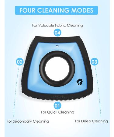 Gobeigo Pet Hair Remover for Couch/Car Detailing - Mini Dog & Cat Fur Removal Brush in Blue - Ideal for Auto Detailers & House Cleaners - Works on Fabric, Furniture, Couches, and Carpets - Buy Online on SooperMarket.com